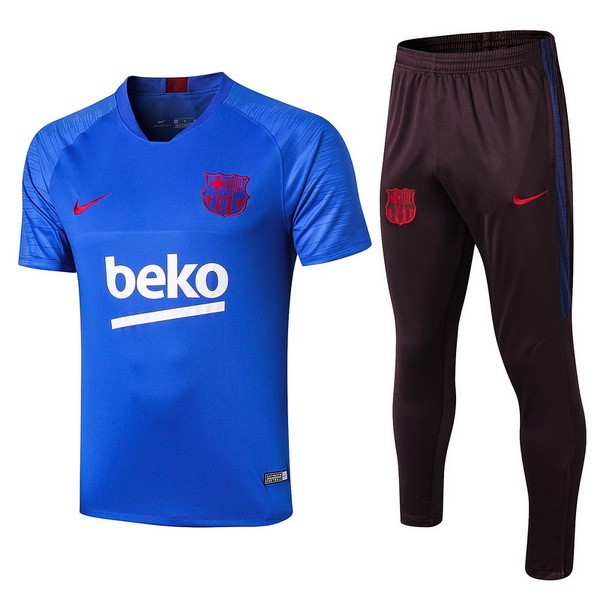 Entrenamiento Barcelona Conjunto Completo 2019-2020 Azul Marron